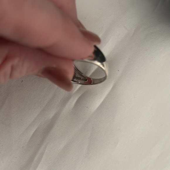 Sterling silver size 10 ring CZ - Picture 4 of 4